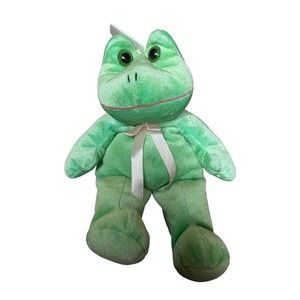 Kellytoy Beanpals SOFT GREEN FROG 14" Bean Bag STUFFED ANIMAL Toy Plush